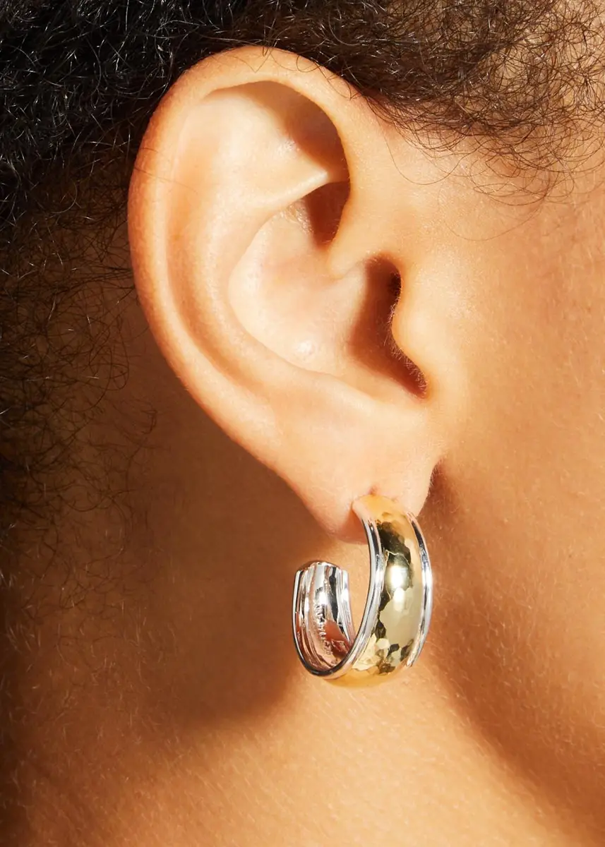 Ippolita Tapperd Dome Hoop Earrings in Chimera | Thumbnail 2 Ippolita Tapperd Dome Hoop Earrings in Chimera | Thumbnail 2