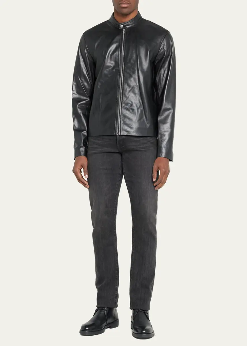 rag & bone Men's Archive Cafe Racer Leather Jacket | Thumbnail 2 rag & bone Men's Archive Cafe Racer Leather Jacket | Thumbnail 2