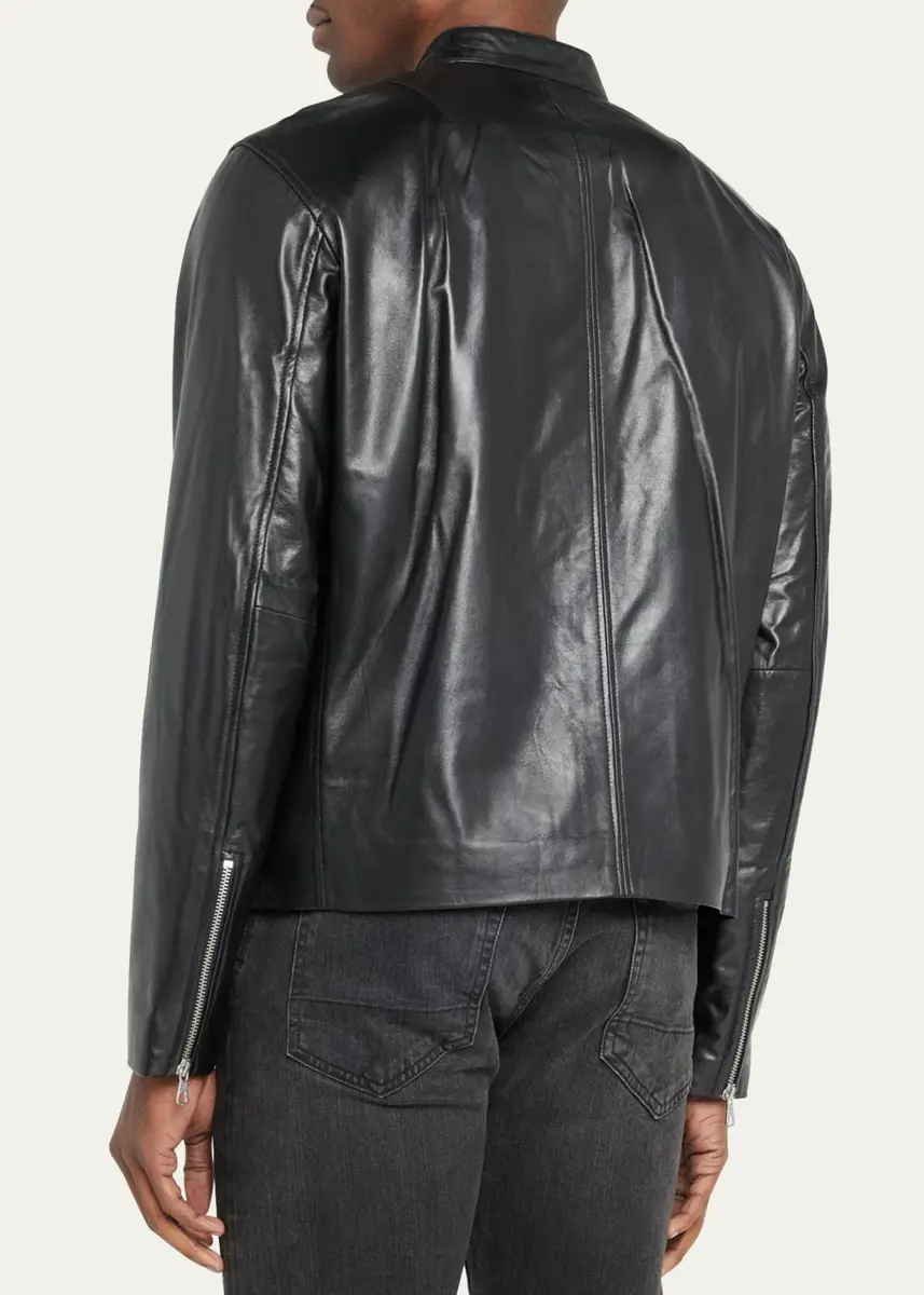 rag & bone Men's Archive Cafe Racer Leather Jacket | Thumbnail 3 rag & bone Men's Archive Cafe Racer Leather Jacket | Thumbnail 3