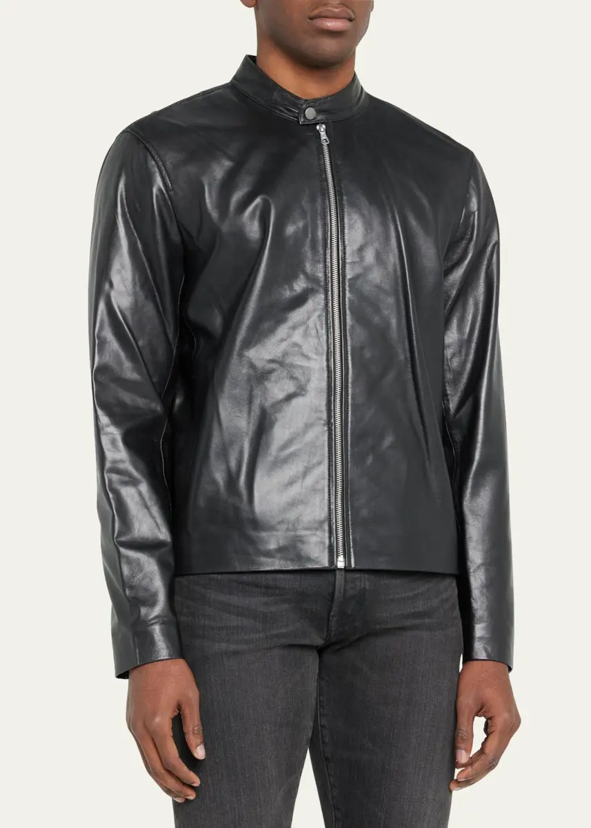 rag & bone Men's Archive Cafe Racer Leather Jacket | Thumbnail 4 rag & bone Men's Archive Cafe Racer Leather Jacket | Thumbnail 4