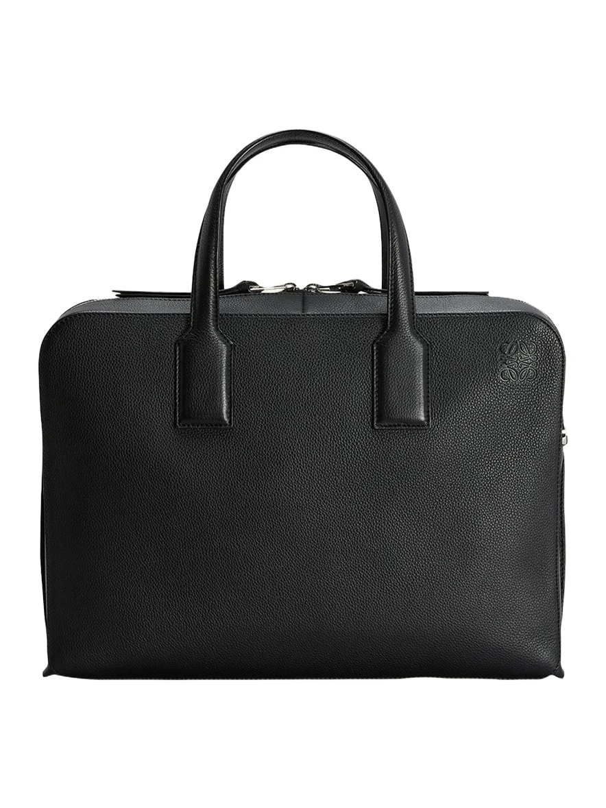 Loewe Men's Goya Thin Leather Briefcase Bag