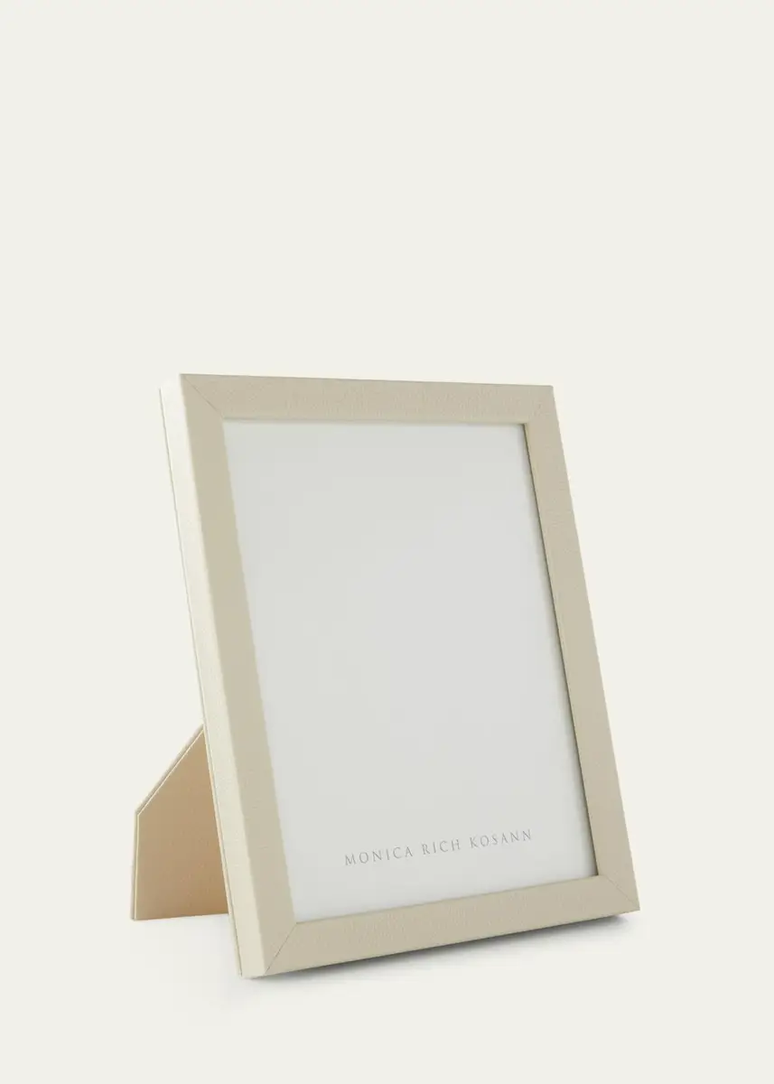 MONICA RICH KOSANN Cream Pebbled Leather Frame, 8" x 10" | Thumbnail 2 MONICA RICH KOSANN Cream Pebbled Leather Frame, 8" x 10" | Thumbnail 2