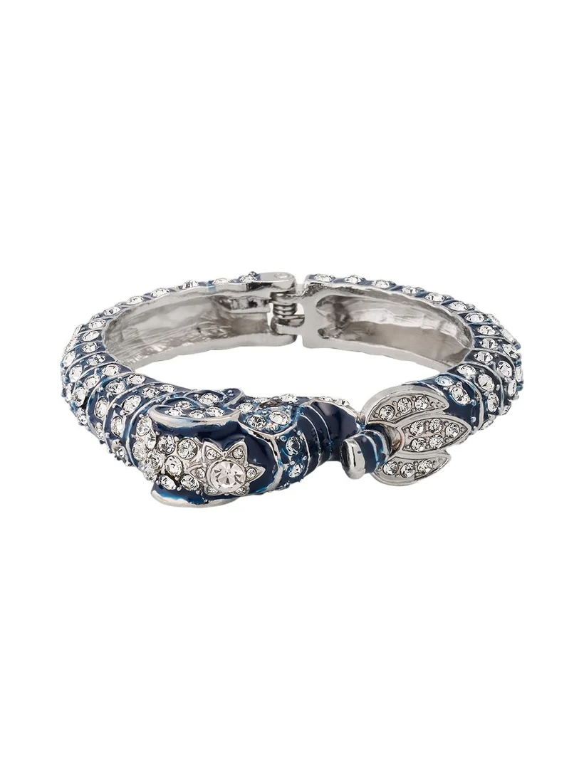 Natasha Accessories Limited Embellished Elephant Hinge Bracelet