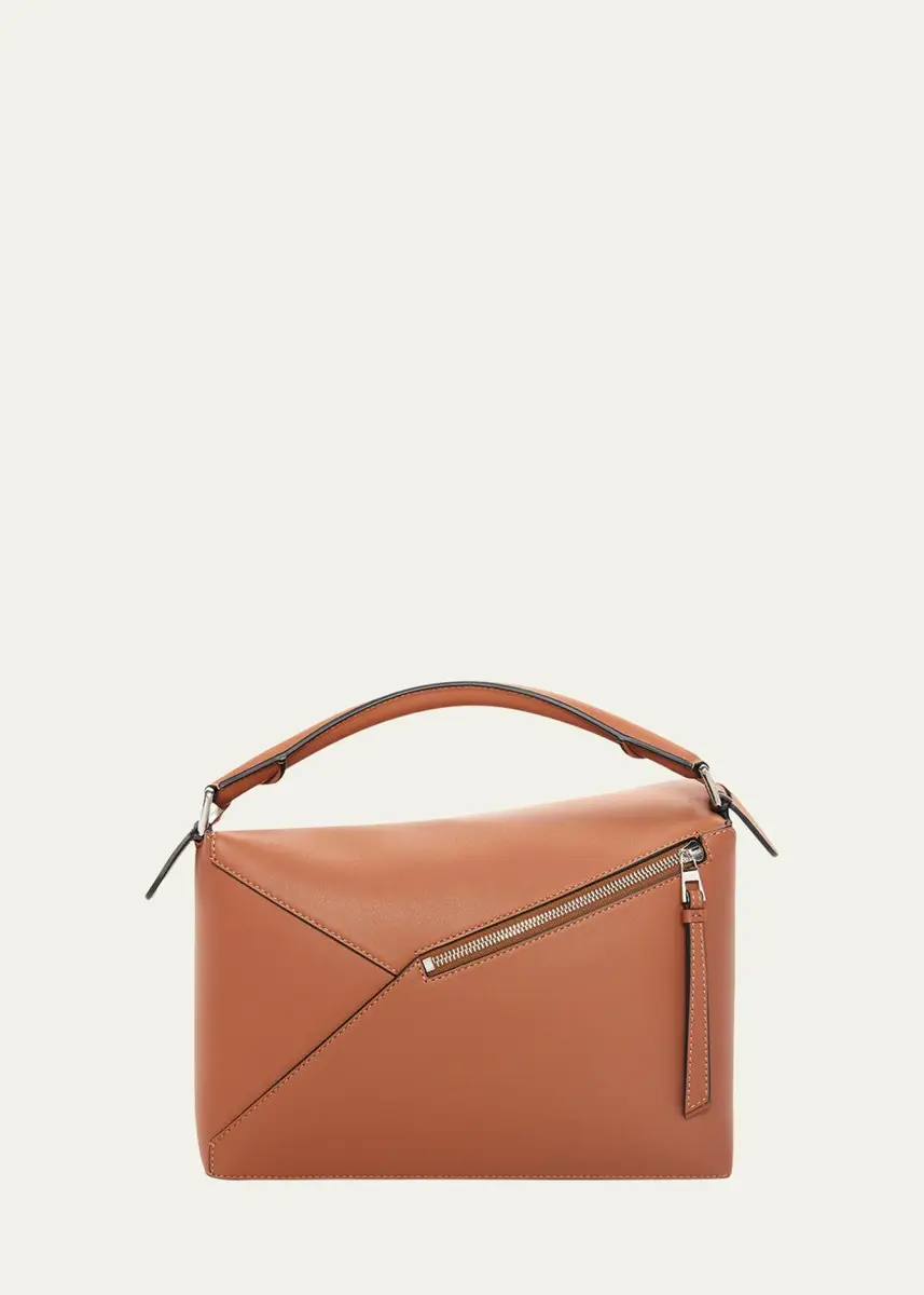 Loewe Puzzle Edge Medium Top-Handle Bag in Grained Leather | Thumbnail 3
