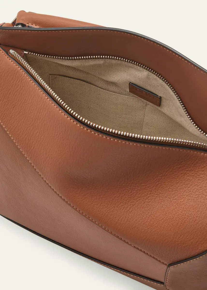 Loewe Puzzle Edge Medium Top-Handle Bag in Grained Leather | Thumbnail 4