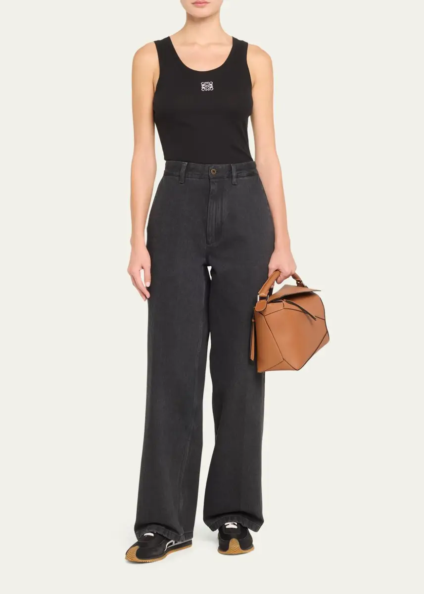 Loewe Puzzle Edge Medium Top-Handle Bag in Grained Leather | Thumbnail 5