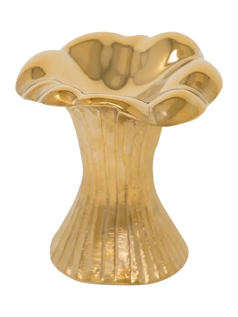 Peter Callahan Gold Metal Chanterelle Mushroom Server