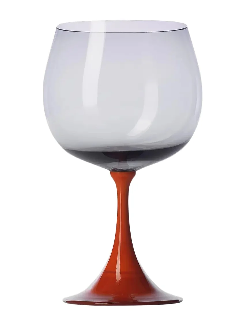 NasonMoretti Burlesque Coral /Grey Wine Glass, 29 oz.