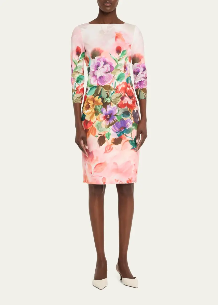 Rickie Freeman for Teri Jon Bodycon Floral-Print Scuba Dress | Thumbnail 2 Rickie Freeman for Teri Jon Bodycon Floral-Print Scuba Dress | Thumbnail 2