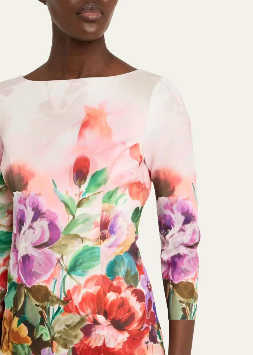Rickie Freeman for Teri Jon Bodycon Floral-Print Scuba Dress | Thumbnail 5 Rickie Freeman for Teri Jon Bodycon Floral-Print Scuba Dress | Thumbnail 5