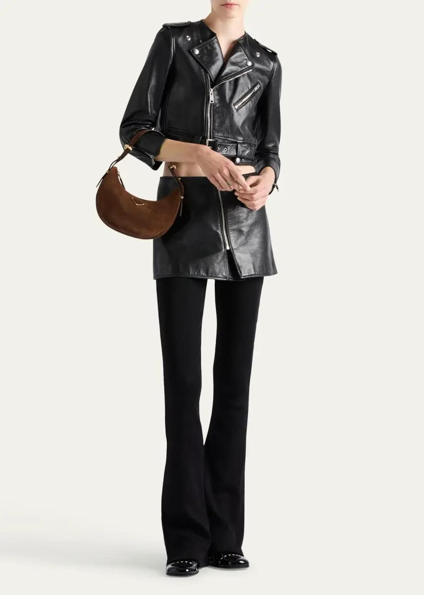 Prada Leather Mini Skirt | Thumbnail 2