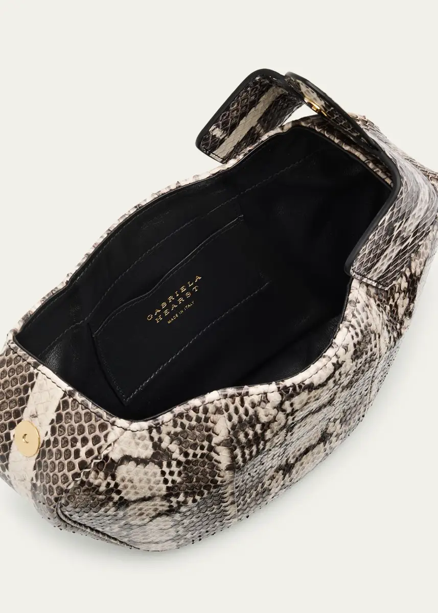 Gabriela Hearst Demi Soft Snakeskin Clutch Bag | Thumbnail 3 Gabriela Hearst Demi Soft Snakeskin Clutch Bag | Thumbnail 3