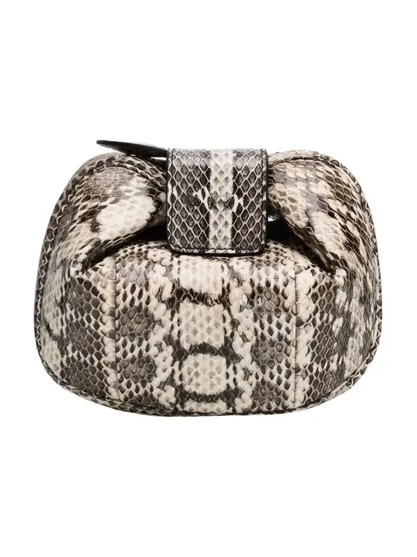 Gabriela Hearst Demi Soft Snakeskin Clutch Bag