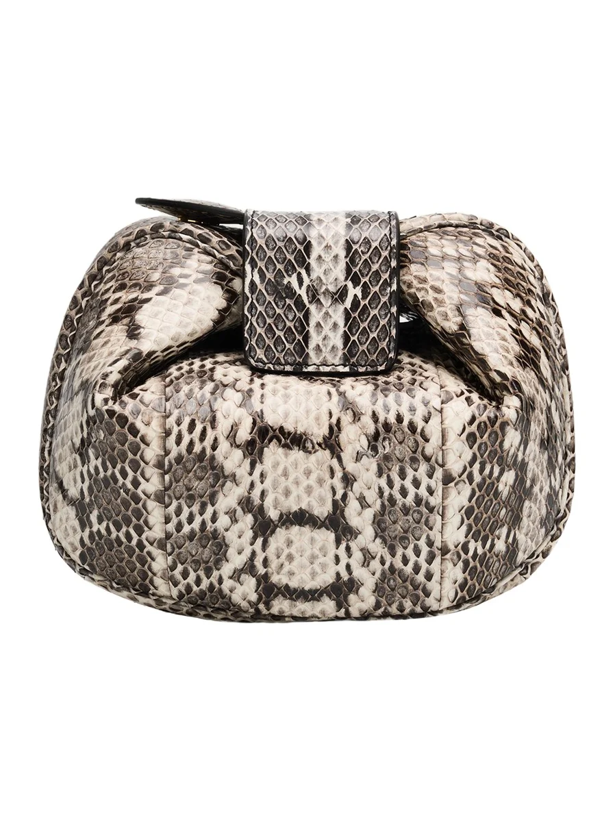 Gabriela Hearst Demi Soft Snakeskin Clutch Bag