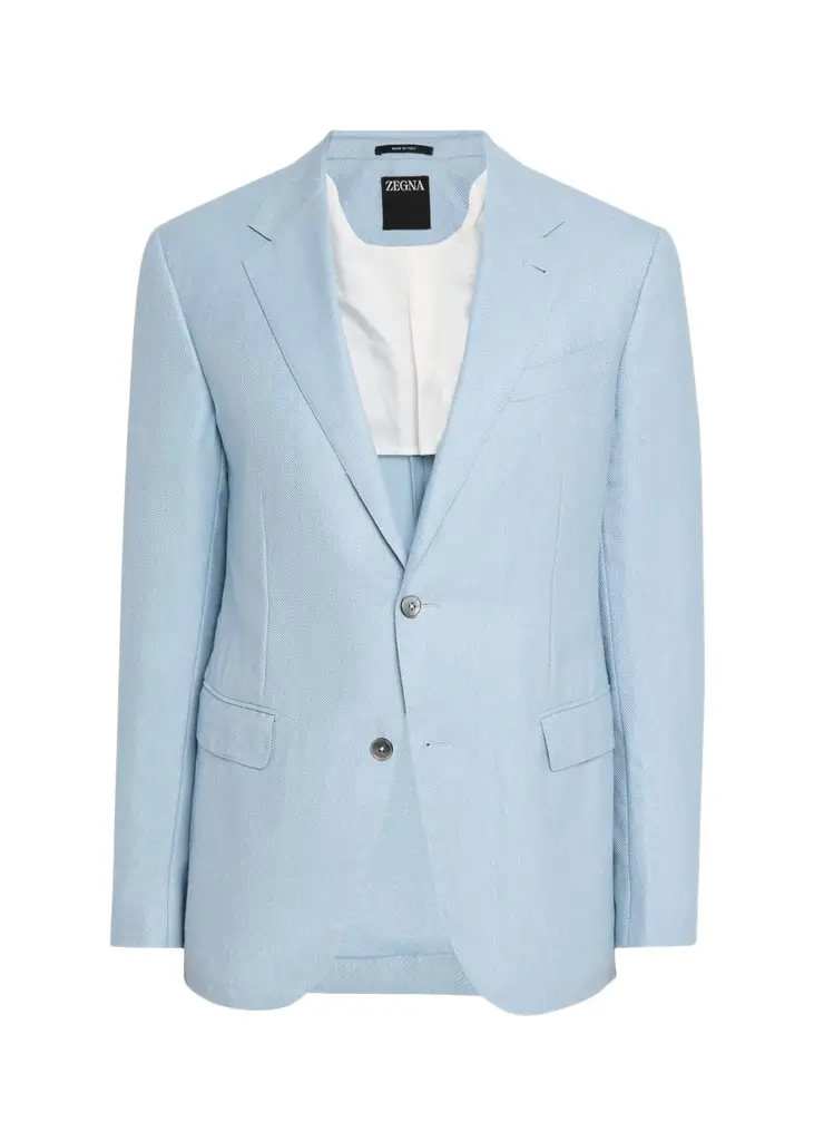 Zegna Men's Cashmere, Silk and Linen Twill Sport Coat