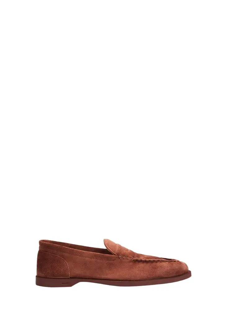 John Lobb Men's Pace Suede Penny Loafers