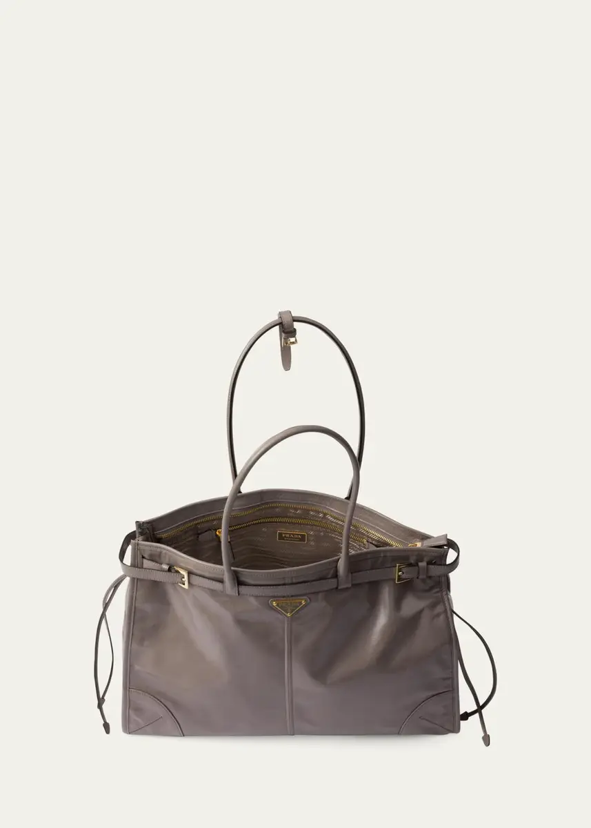 Prada Buckle Leather Shoulder Bag | Thumbnail 7 Prada Buckle Leather Shoulder Bag | Thumbnail 7