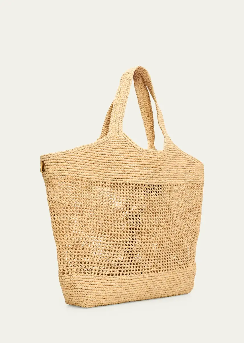 Saint Laurent Icare YSL Raffia Tote Bag | Thumbnail 3