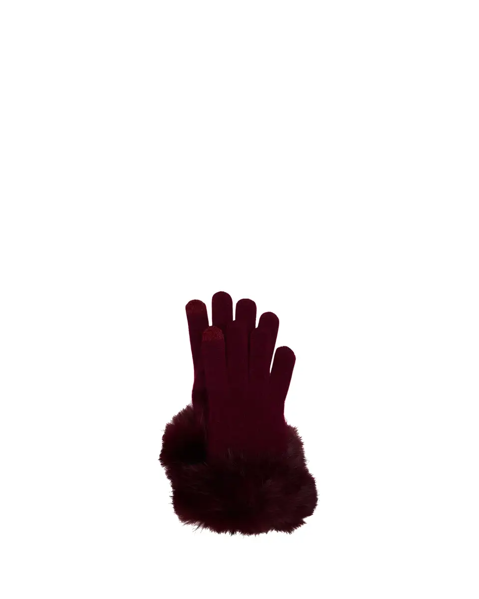Sofia Cashmere Touchscreen Cashmere & Faux Fur Gloves | Thumbnail 2 Sofia Cashmere Touchscreen Cashmere & Faux Fur Gloves | Thumbnail 2