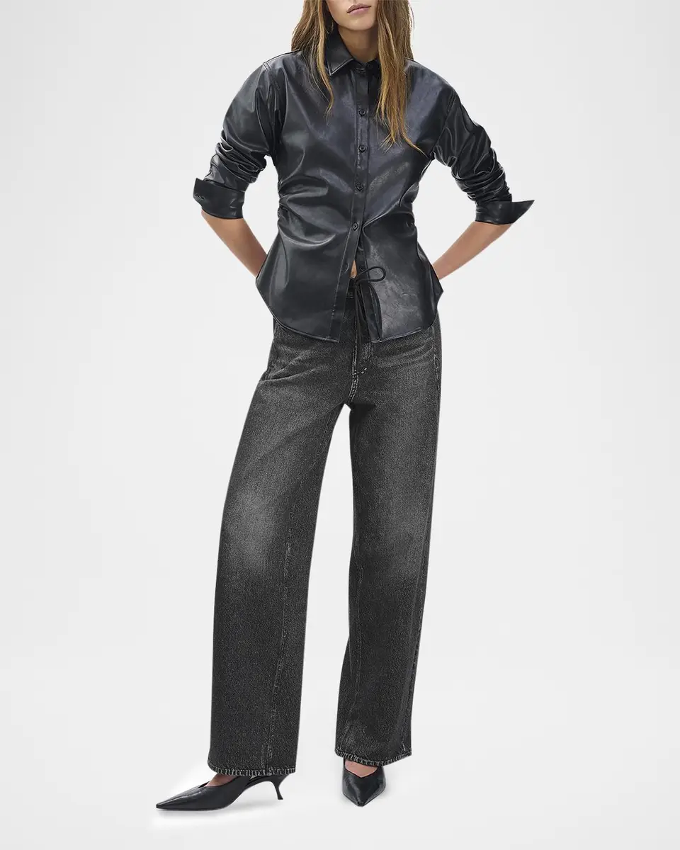 rag & bone rb Miramar Terry Drawstring Wide-Leg Jeans | Thumbnail 2 rag & bone rb Miramar Terry Drawstring Wide-Leg Jeans | Thumbnail 2