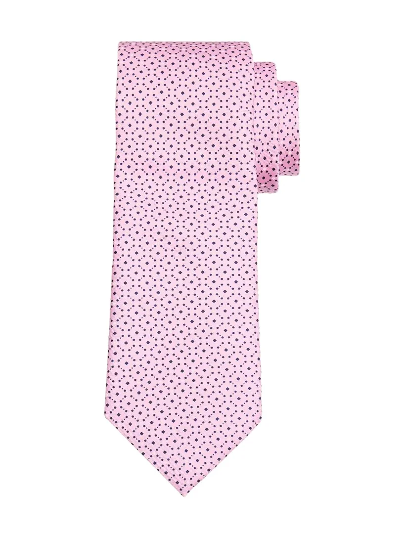 Men's Lattice-Print Silk Tie