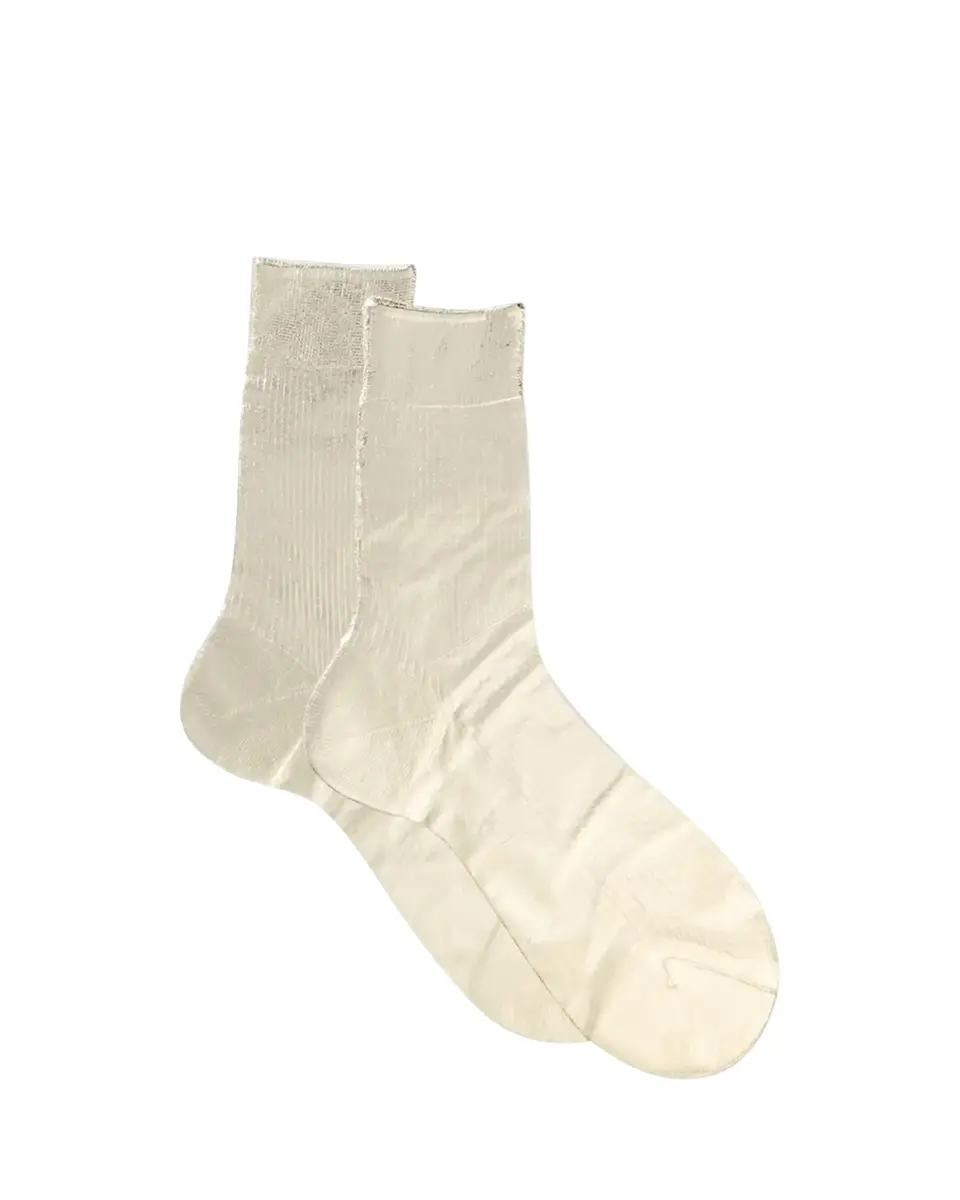 Maria La Rosa Shiny Silk-Blend Crew Socks | Thumbnail 2