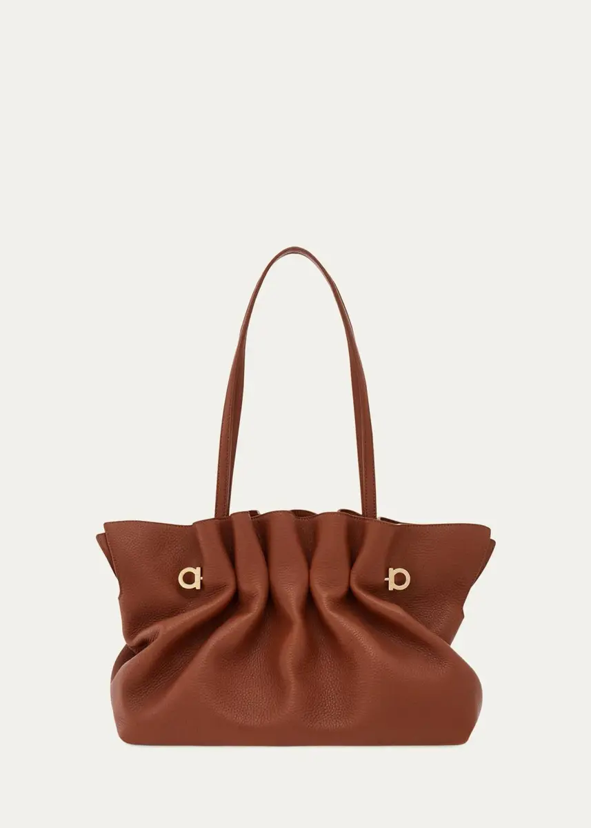 Ferragamo Piercing Medium Leather Shoulder Bag | Thumbnail 2 Ferragamo Piercing Medium Leather Shoulder Bag | Thumbnail 2