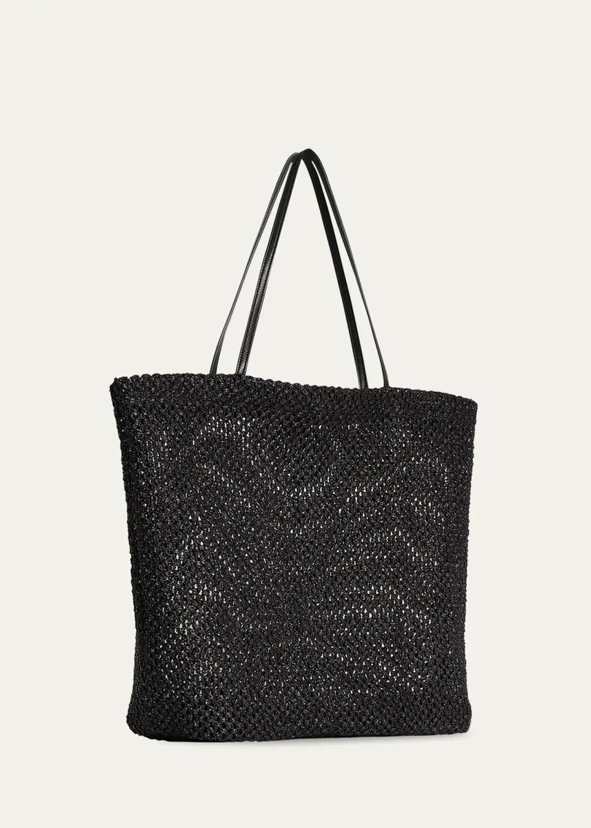 The Row Barn Tote Bag in Synthetic Raffia | Thumbnail 3
