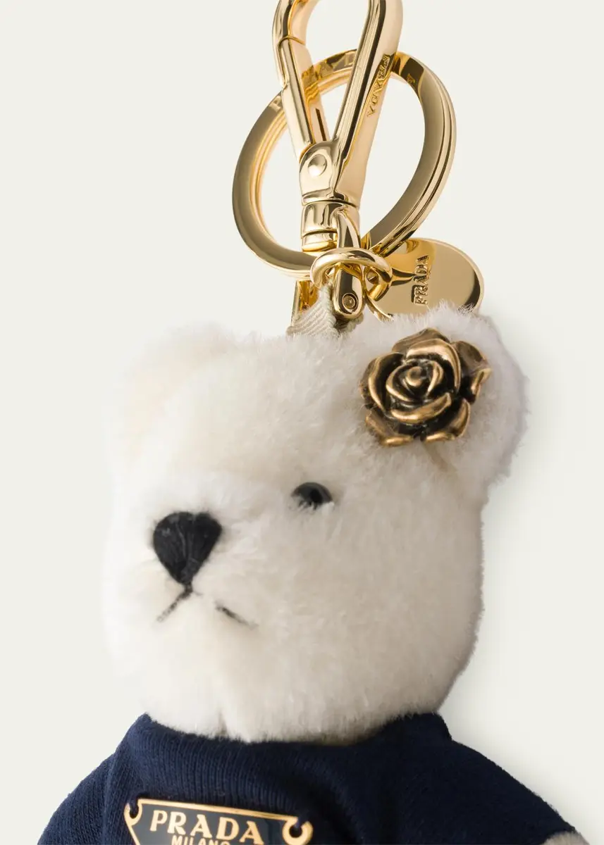Prada Teddy Bear Keychain Bag Charm | Thumbnail 3 Prada Teddy Bear Keychain Bag Charm | Thumbnail 3