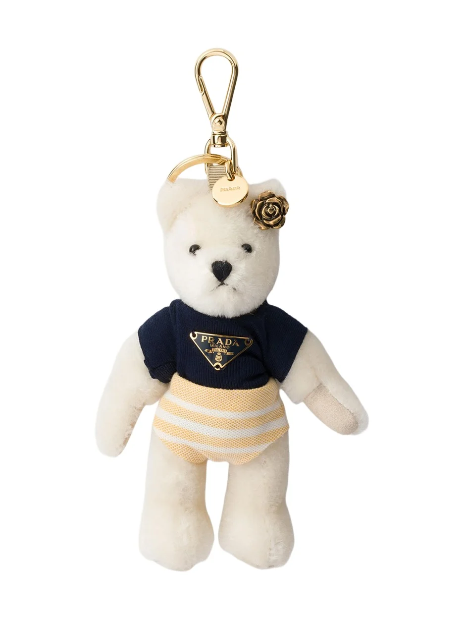 Prada Teddy Bear Keychain Bag Charm