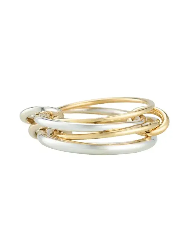 Pisces SG Four Link Ring in Sterling Silver and 18K Yellow Gold Pisces SG Four Link Ring in Sterling Silver and 18K Yellow Gold