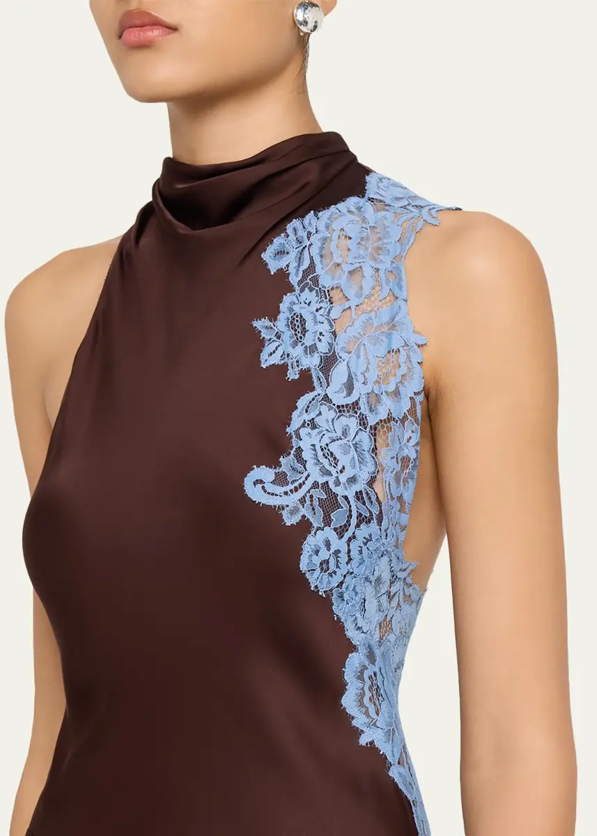 A.L.C. Josephine Satin and Lace Maxi Dress | Thumbnail 5 A.L.C. Josephine Satin and Lace Maxi Dress | Thumbnail 5