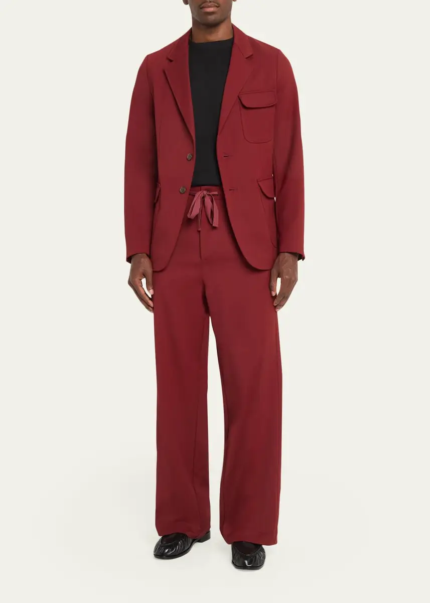 Sanderlak Men's Wide-Leg Drawstring Pants | Thumbnail 2