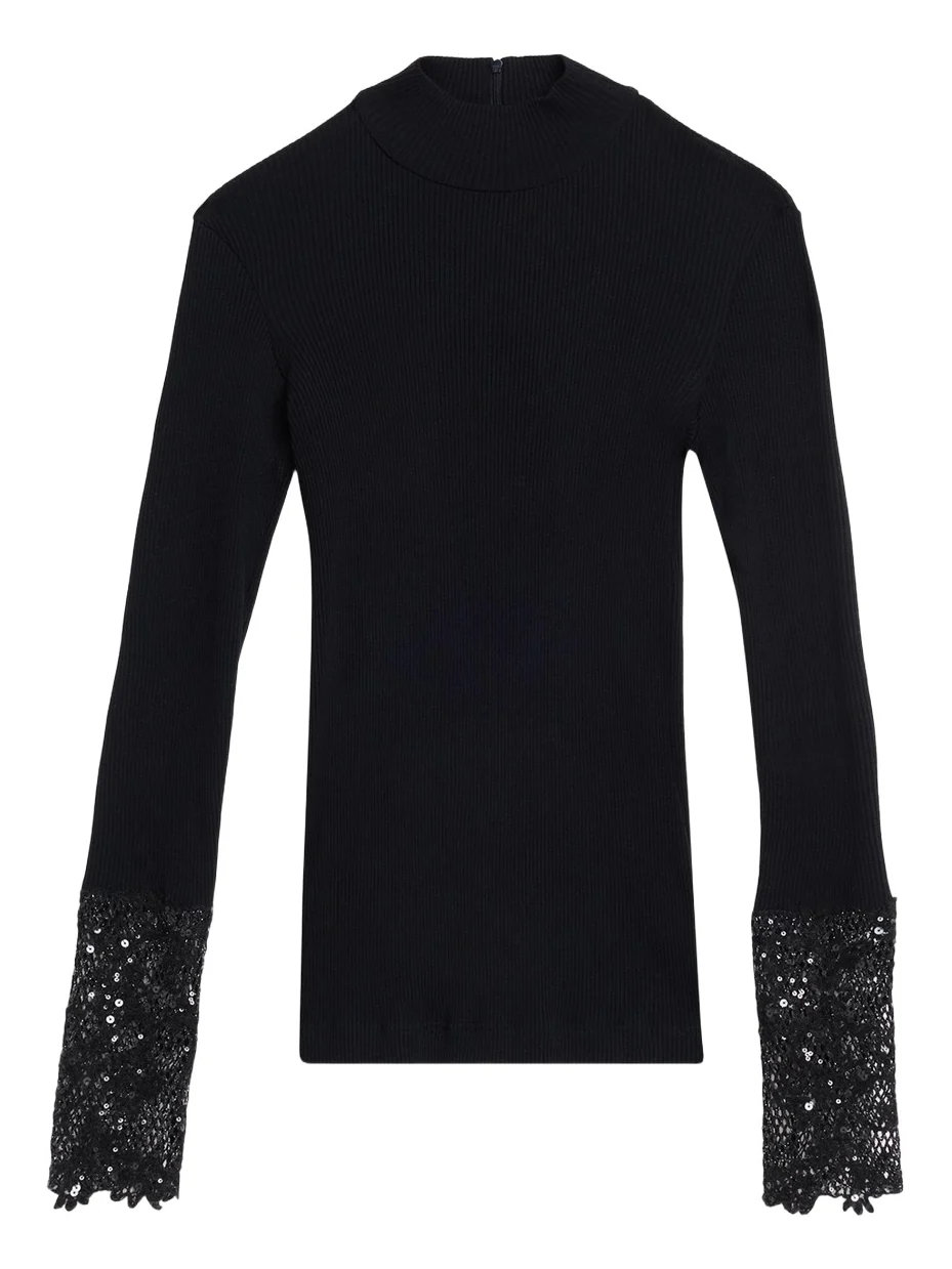 Lace Glow Embroidered Long-Sleeve Top Lace Glow Embroidered Long-Sleeve Top