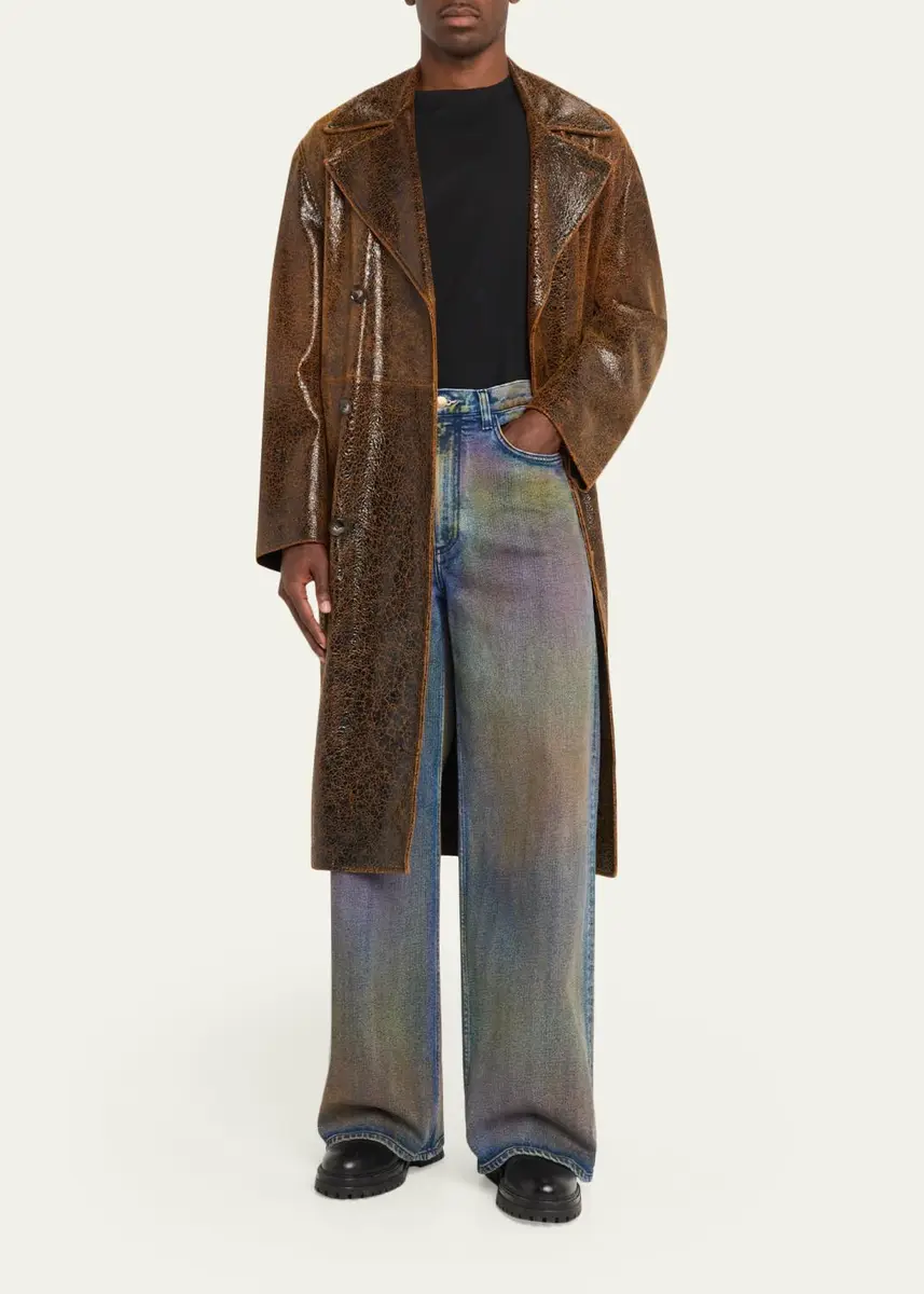 Sanderlak Men's Irridescent Wide-Leg Jeans | Thumbnail 2 Sanderlak Men's Irridescent Wide-Leg Jeans | Thumbnail 2