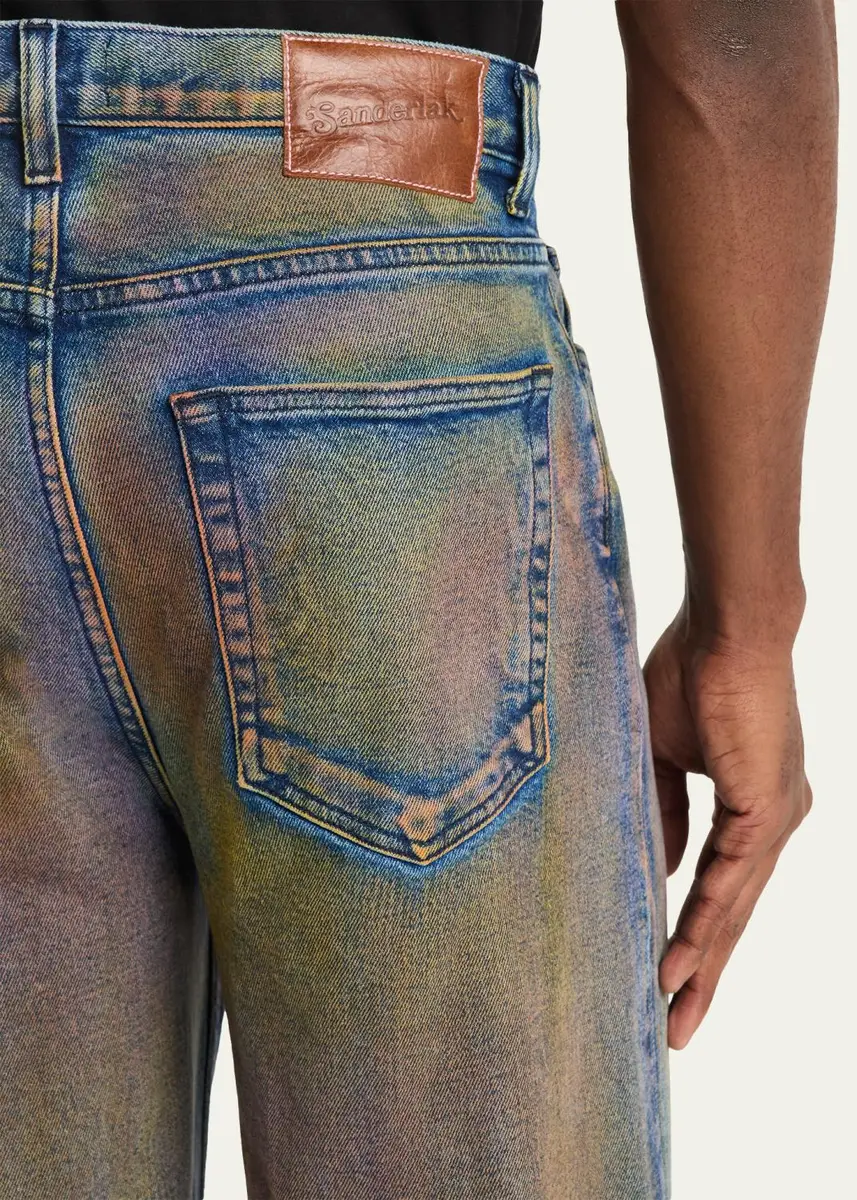 Sanderlak Men's Irridescent Wide-Leg Jeans | Thumbnail 5 Sanderlak Men's Irridescent Wide-Leg Jeans | Thumbnail 5