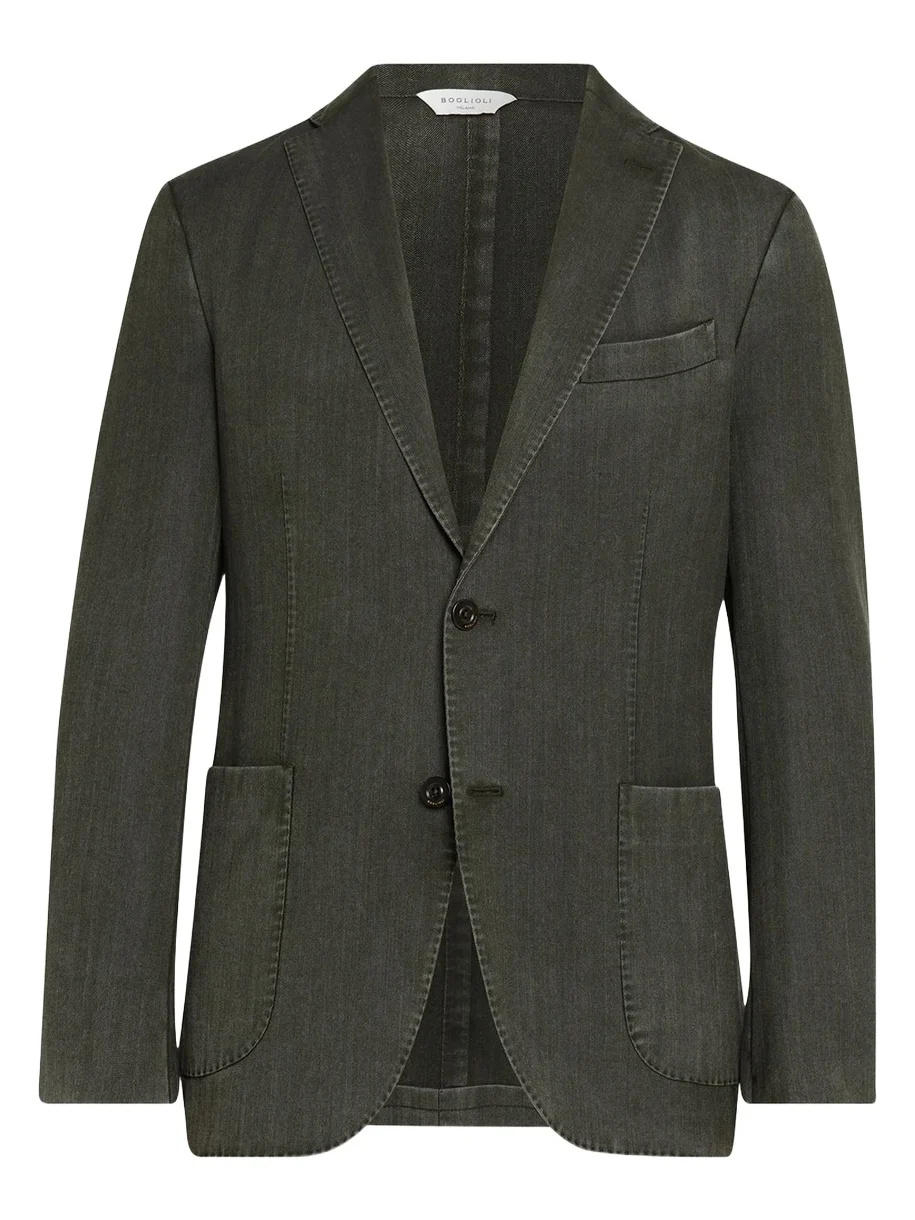Wool Denim Blazer