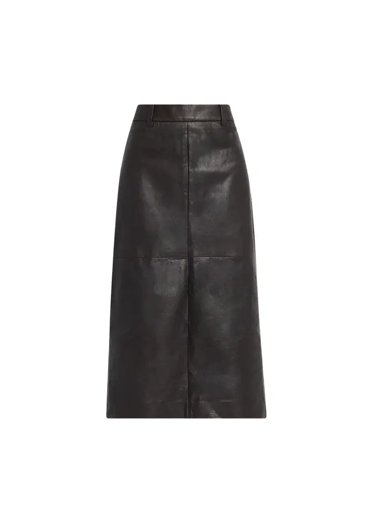Leather Midi Pencil Skirt Leather Midi Pencil Skirt