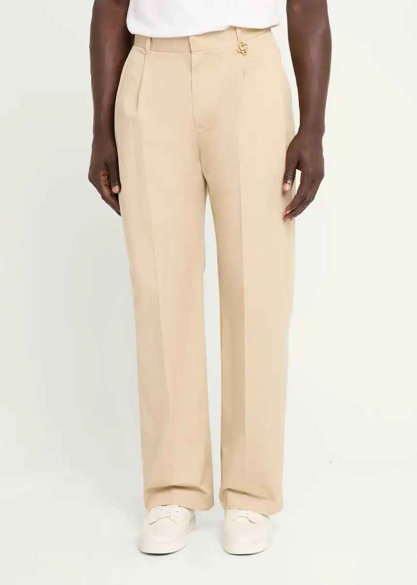 Casablanca Men's Poplin Pleated Straight-Leg Trousers | Thumbnail 4 Casablanca Men's Poplin Pleated Straight-Leg Trousers | Thumbnail 4