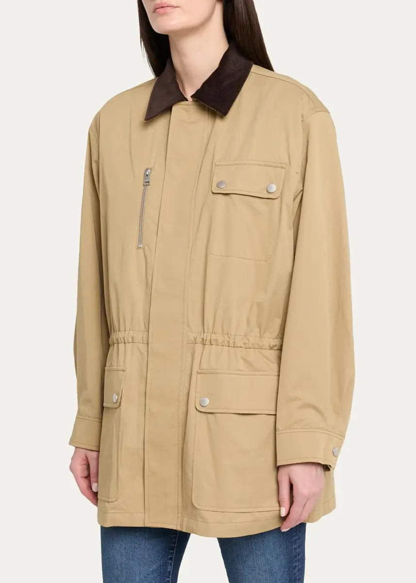 Frame The Twill Safari Jacket | Thumbnail 4 Frame The Twill Safari Jacket | Thumbnail 4