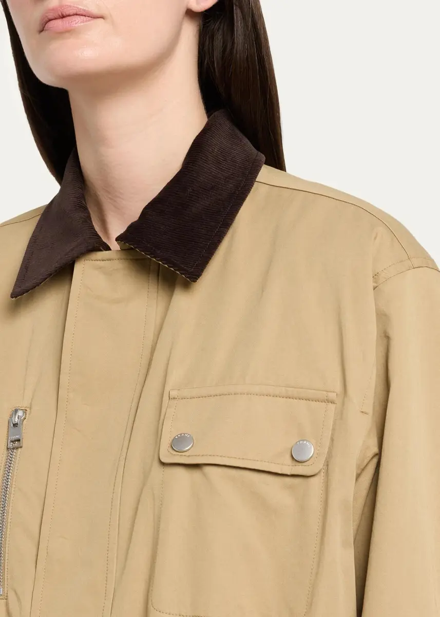 Frame The Twill Safari Jacket | Thumbnail 5 Frame The Twill Safari Jacket | Thumbnail 5