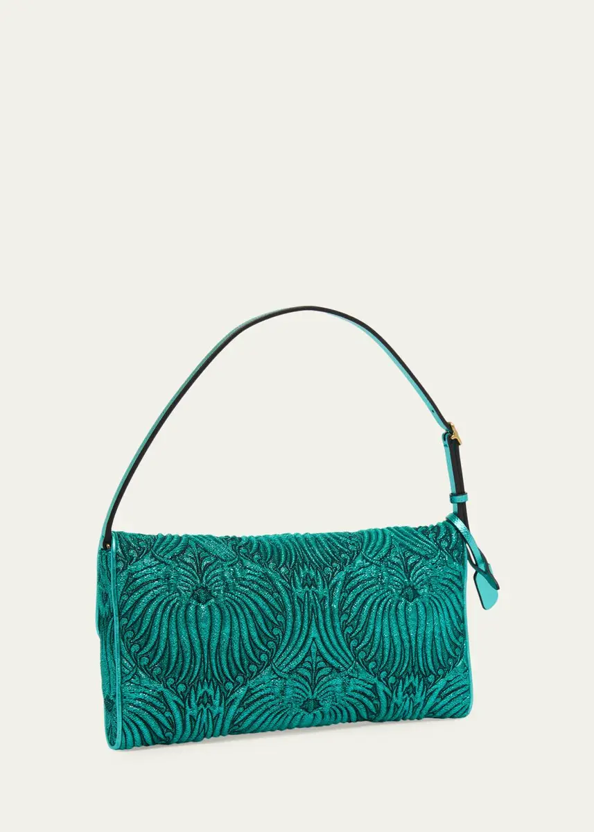 Valentino Garavani Devain Metallic Jacquard Top-Handle Bag | Thumbnail 3