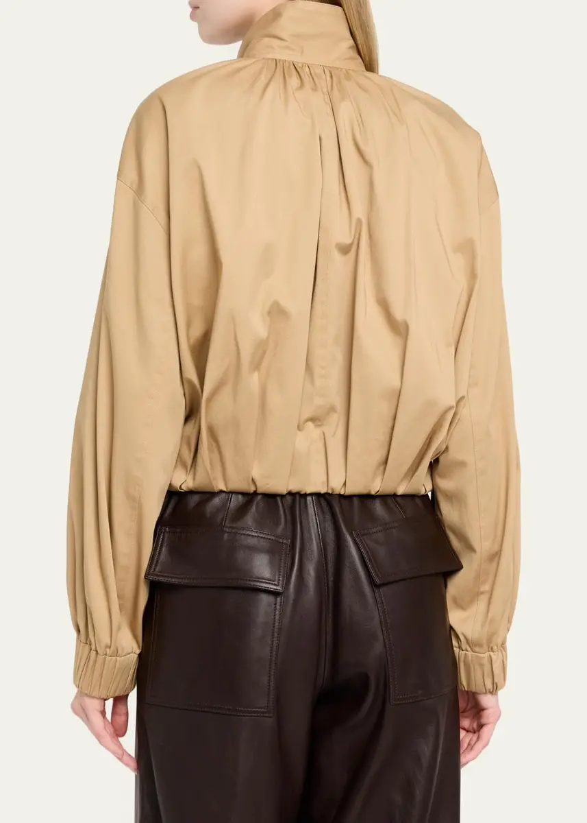 A.L.C. Amélie Pleated Cotton-Blend Jacket | Thumbnail 3