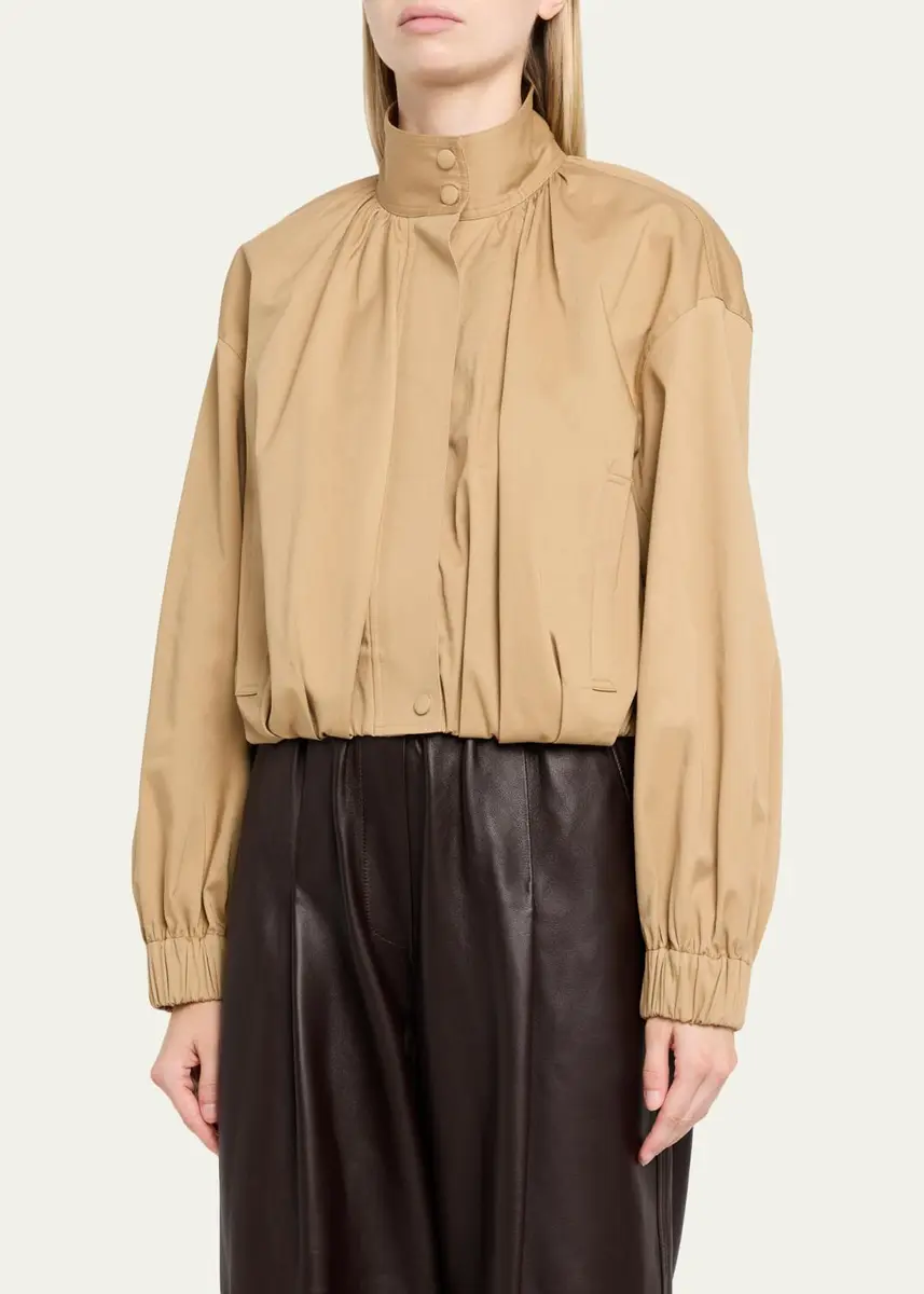 A.L.C. Amélie Pleated Cotton-Blend Jacket | Thumbnail 4