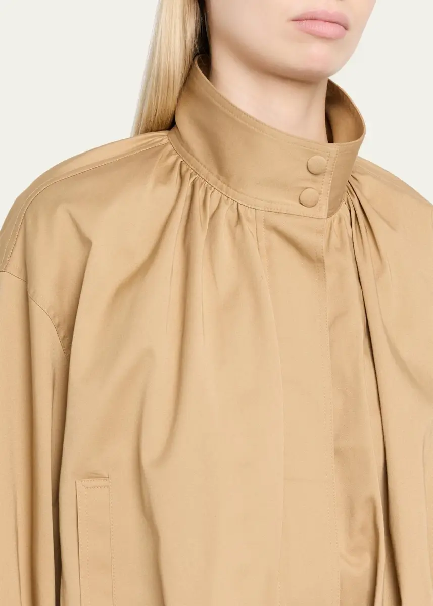 A.L.C. Amélie Pleated Cotton-Blend Jacket | Thumbnail 5