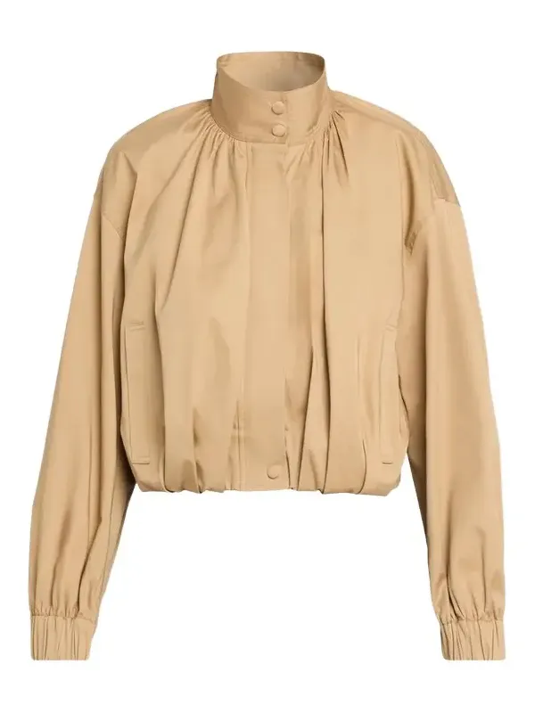 Amélie Pleated Cotton-Blend Jacket Amélie Pleated Cotton-Blend Jacket