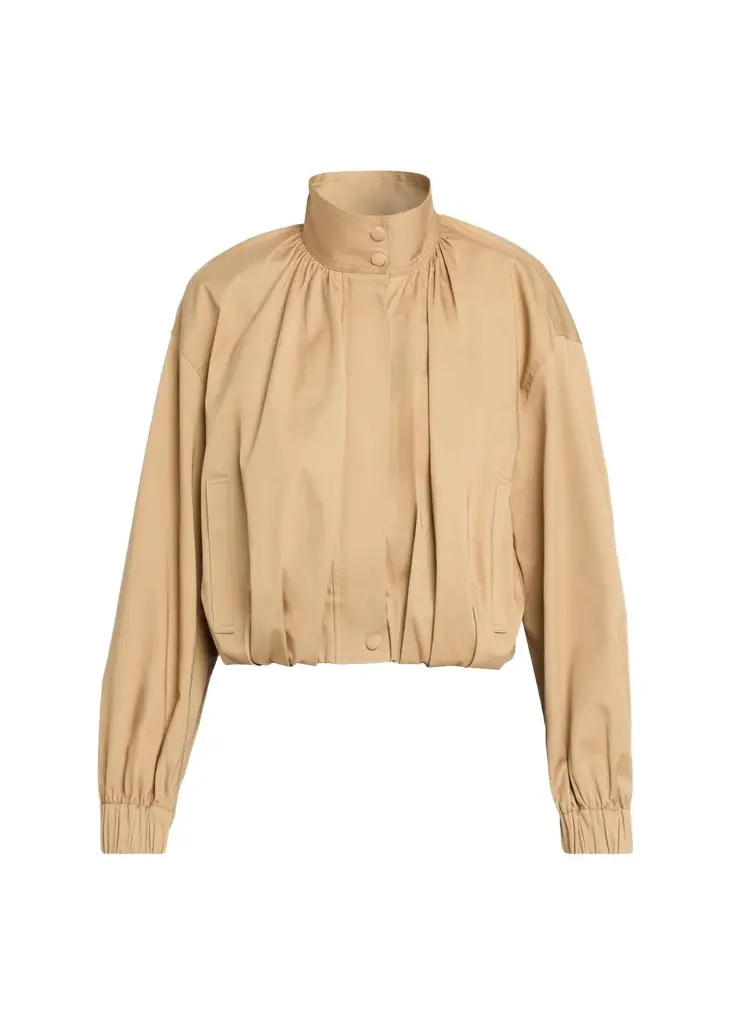 A.L.C. Amélie Pleated Cotton-Blend Jacket