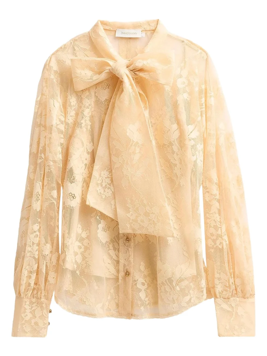 Valiant Lace Pussy Bow Blouse Valiant Lace Pussy Bow Blouse