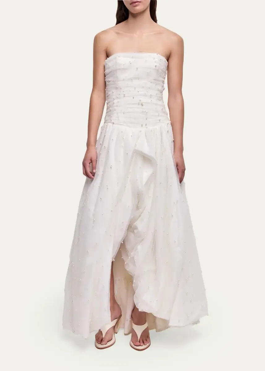 Aje Juniper Strapless Tulle Overlay Gown | Thumbnail 2