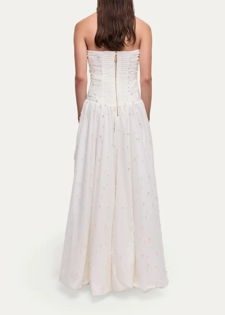 Aje Juniper Strapless Tulle Overlay Gown | Thumbnail 3